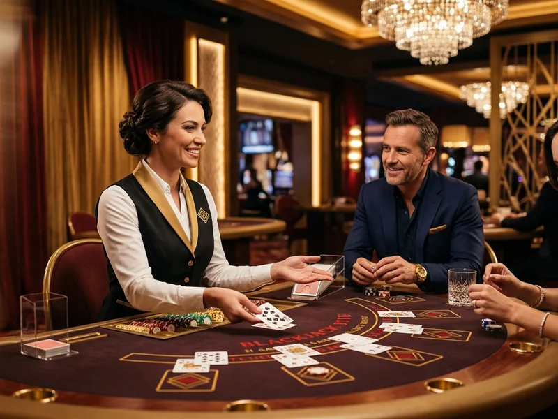 Interface de um jogo de Blackjack online no iwc777, mostrando cartas e opções de aposta