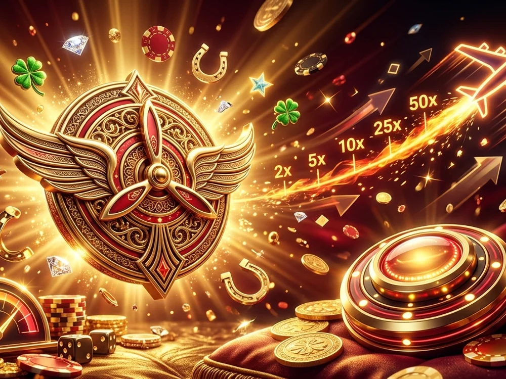 Bônus e promoções iwc777 - Moedas de ouro e símbolos de bônus flutuando sobre um cenário de jogo Aviator com o logotipo iwc777.