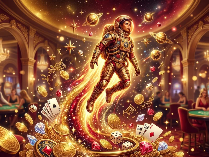 Ilustração de máquinas caça-níqueis coloridas e moedas, representando um guia para jogos de slot na iwc777